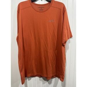 Eddie Bauer Solid Burnt Orange Short Sleeve Tee T-Shirt Shirt Mens XL Tall